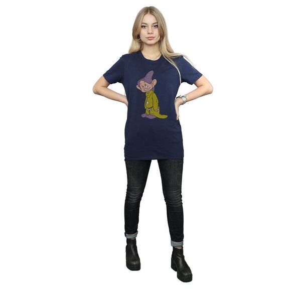 Snow White And The Seven Dwarfs Womens/Ladies Dopey Cotton Boyfriend T-Shirt / N - Picture 3 of 5